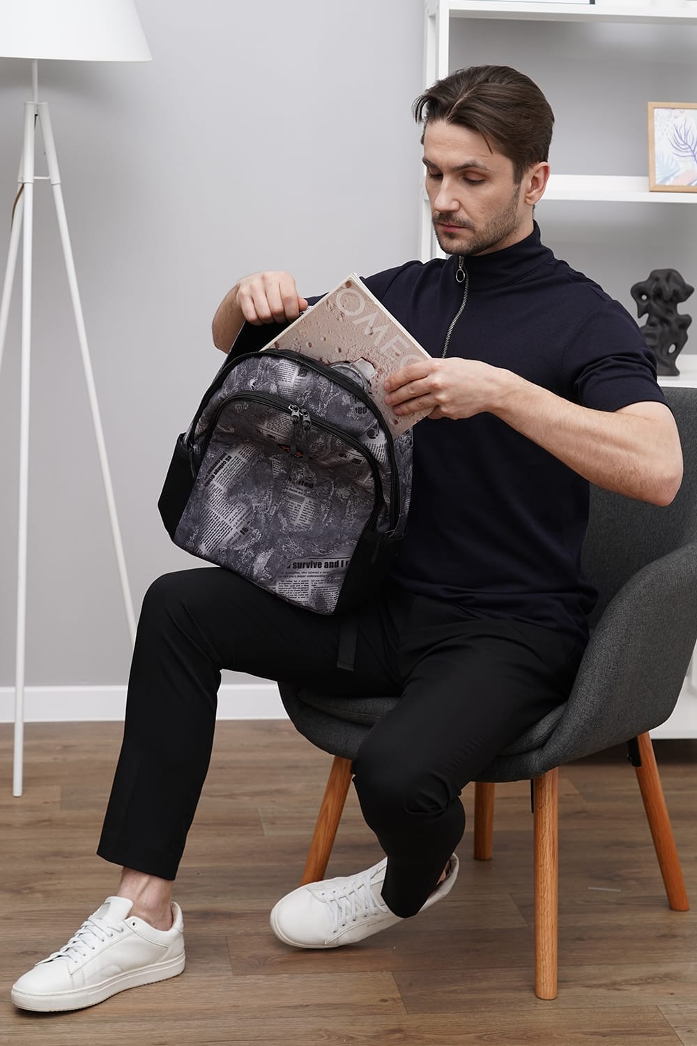 Міський рюкзак Tiger Prime Print Газета