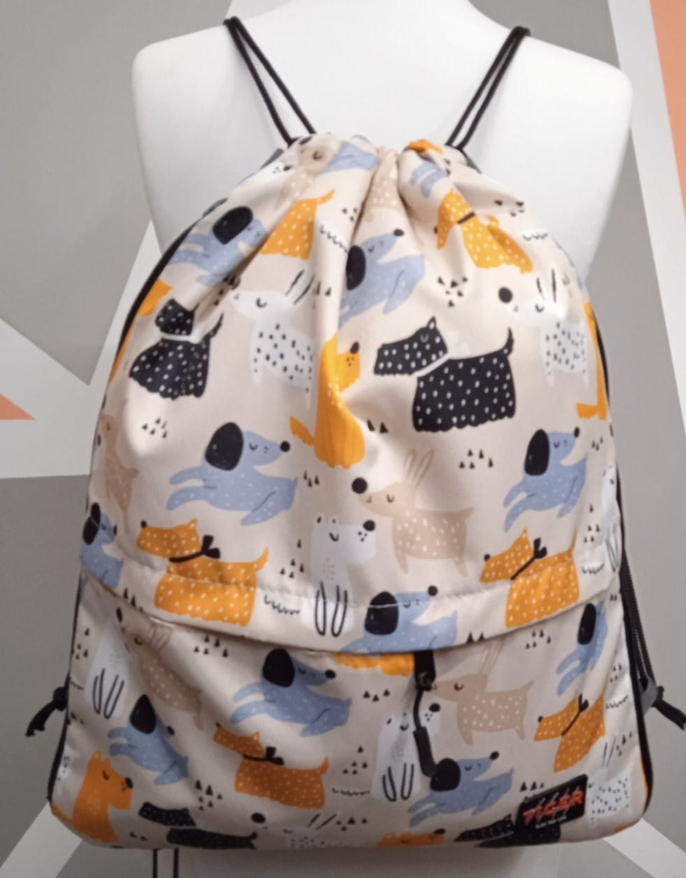 Рюкзак-мешок для взуття Tiger Print Песики мульт