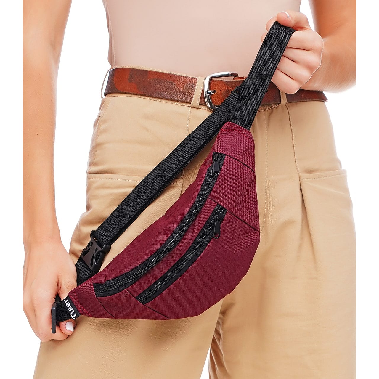 Сумка поясна Tiger Oliver Бордо