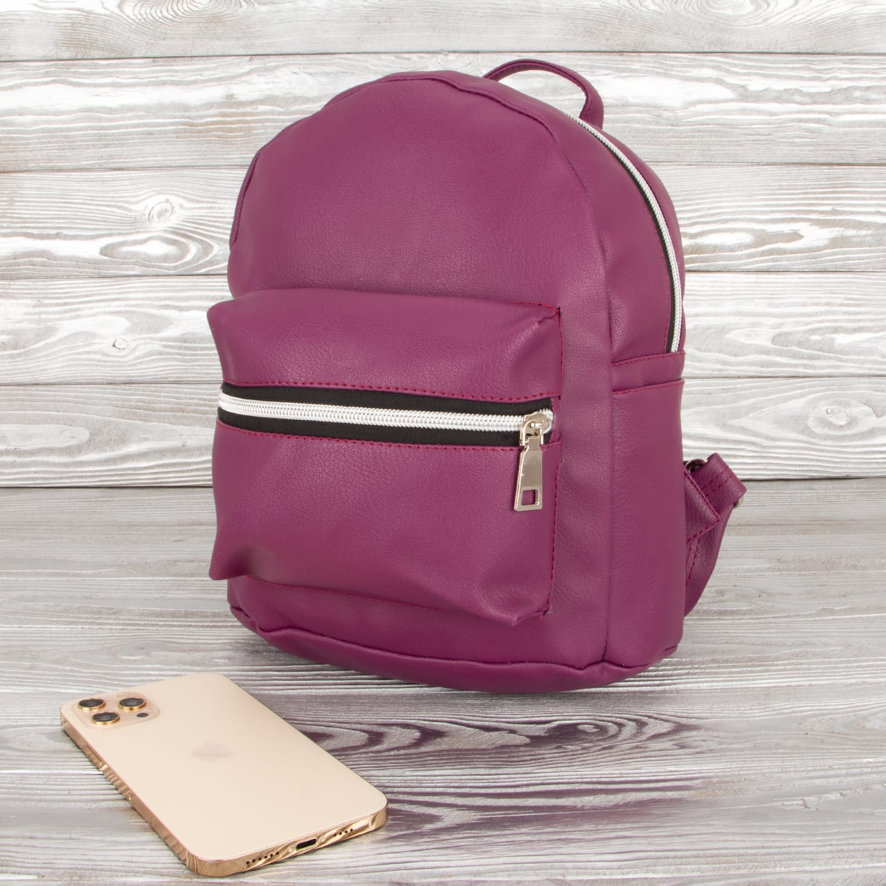 Жіночий рюкзак Tiger Mini Баклажан 2