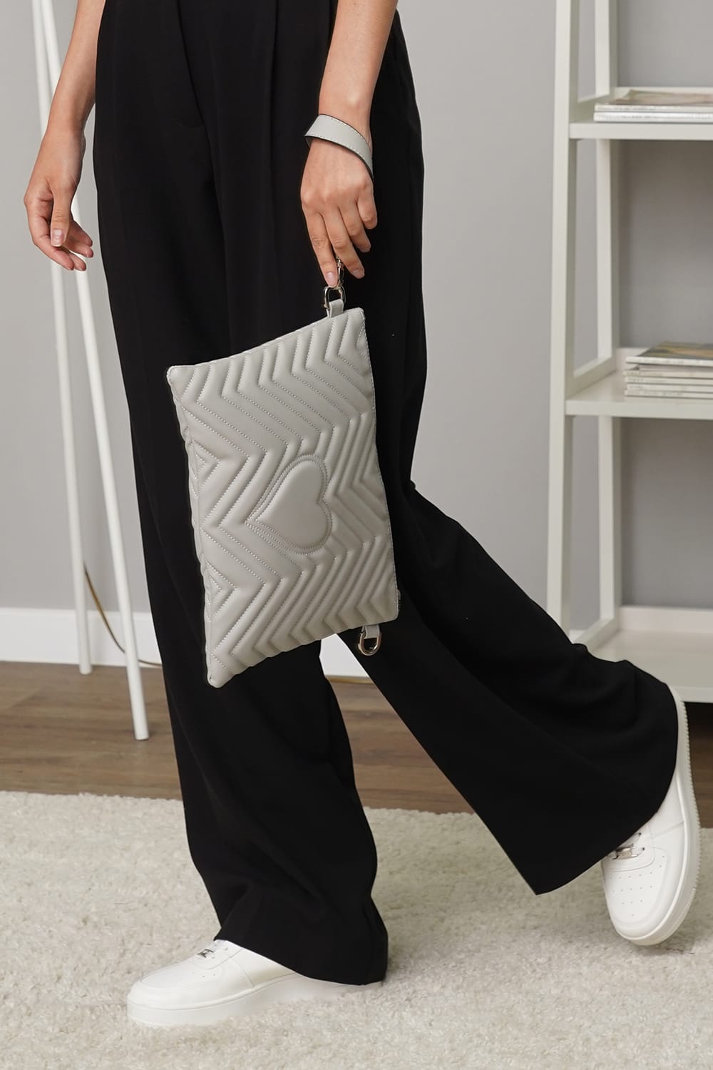 Сумка жіноча Tiger Present Сірий сердечко