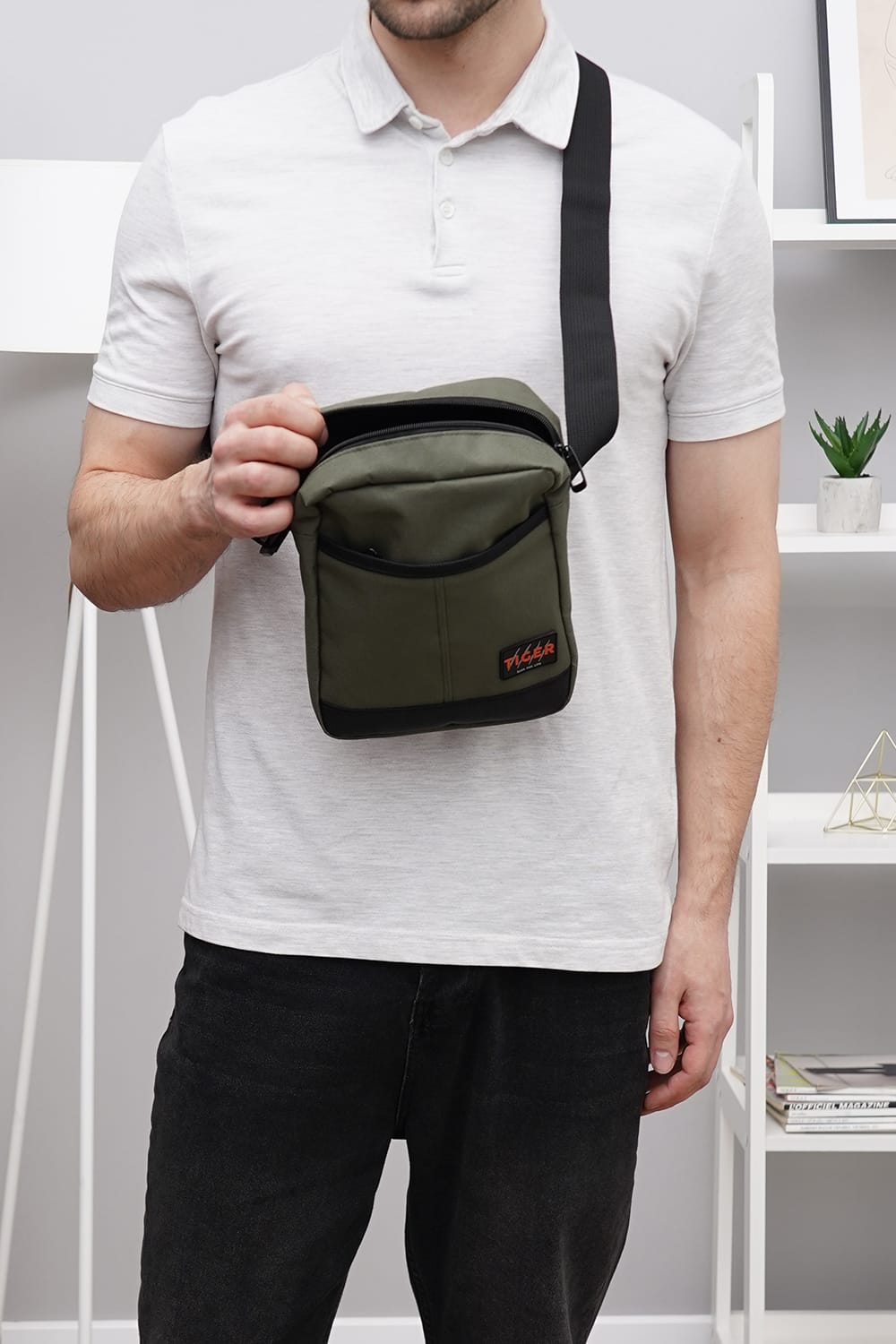Сумка через плече Tiger Hip Хакі