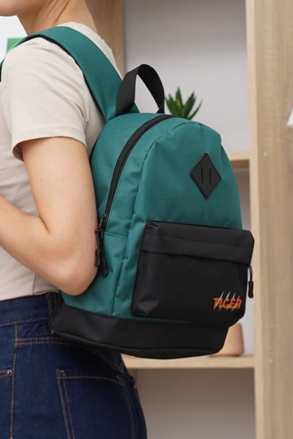 Рюкзак Tiger Mix зелений+чорний