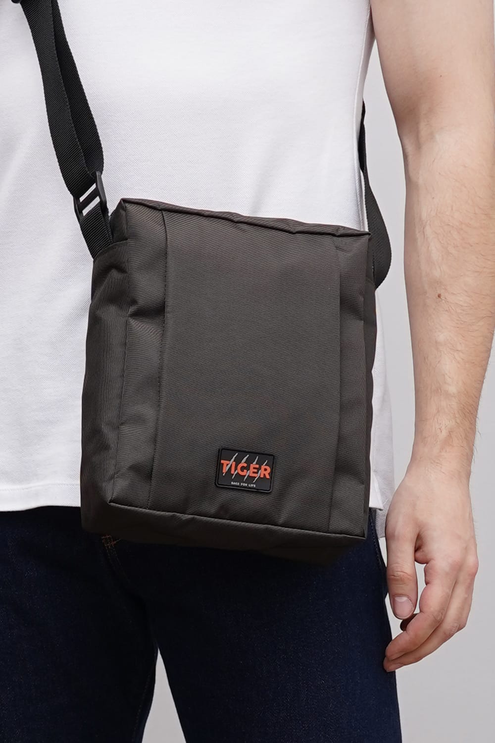 Сумка через плечо Tiger Direct хакі темний (Гучі)