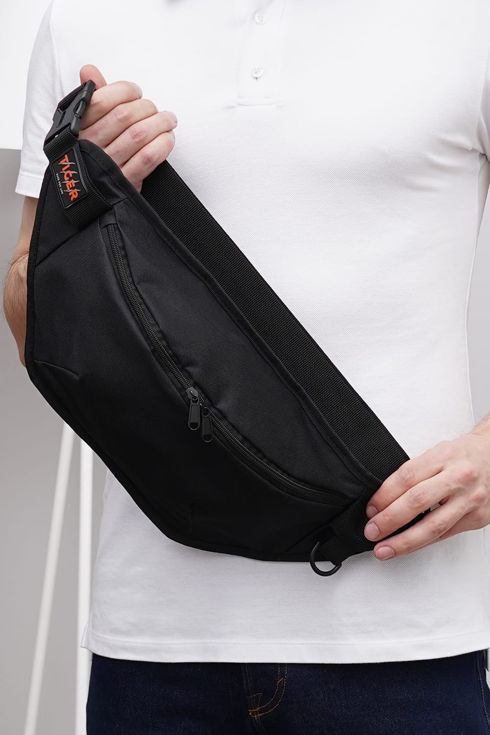 Сумка бананка Tiger Single Чорний