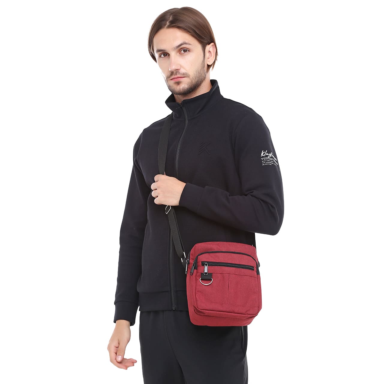 Сумка через плече Tiger Leo Котон бордо