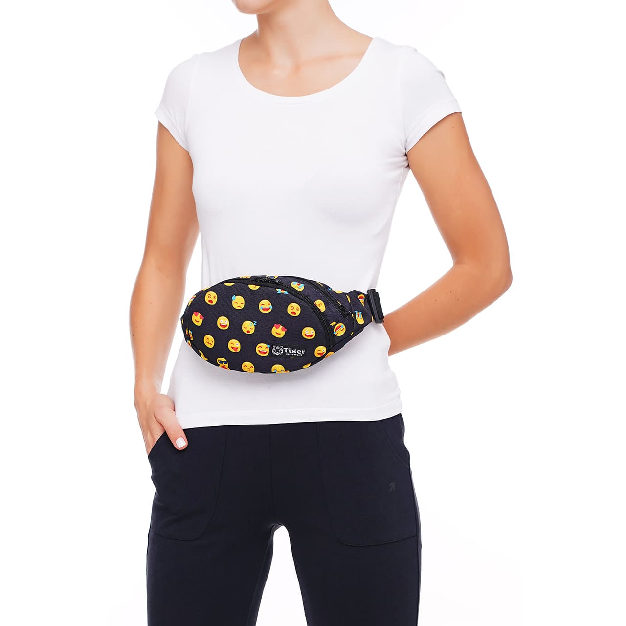 Сумка бананка Tiger Moon Print+ Смайли