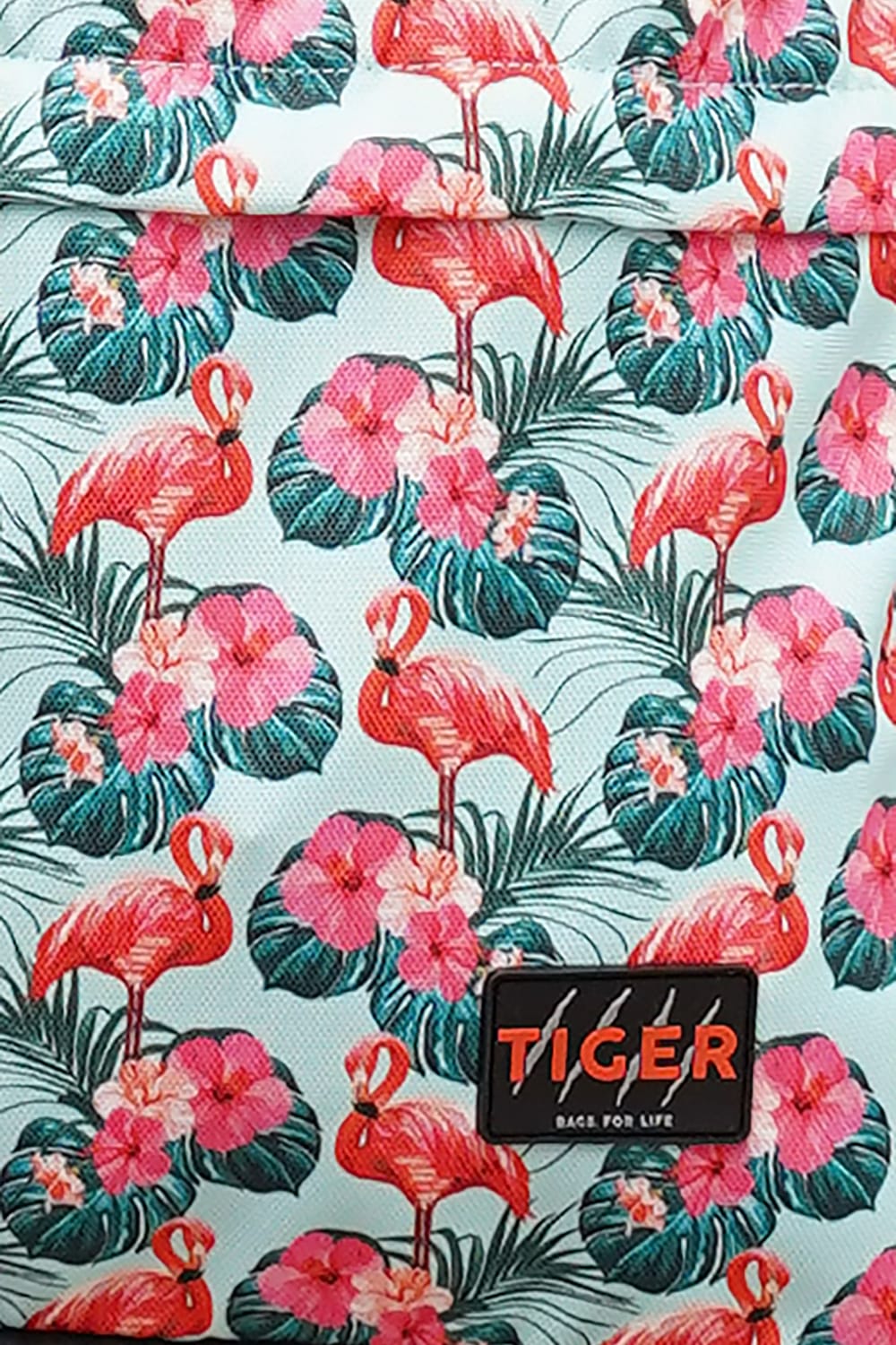 Рюкзак-мешок для взуття Tiger Print Фламінго світлий