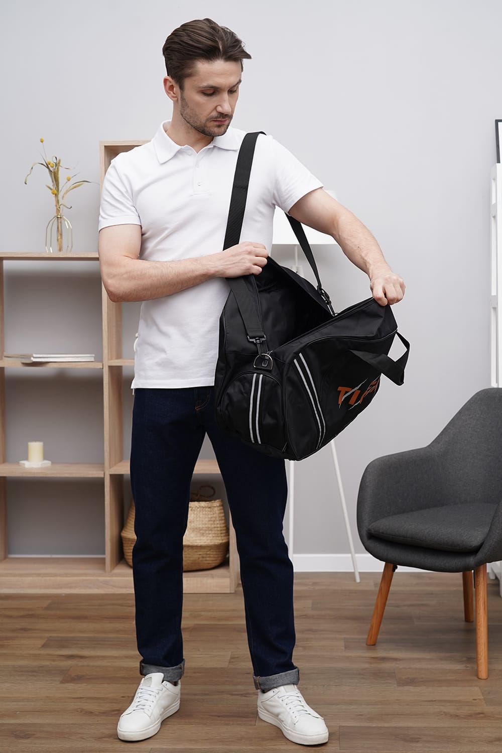 Сумка Tiger Спорт 3 Чорний (Гучі)