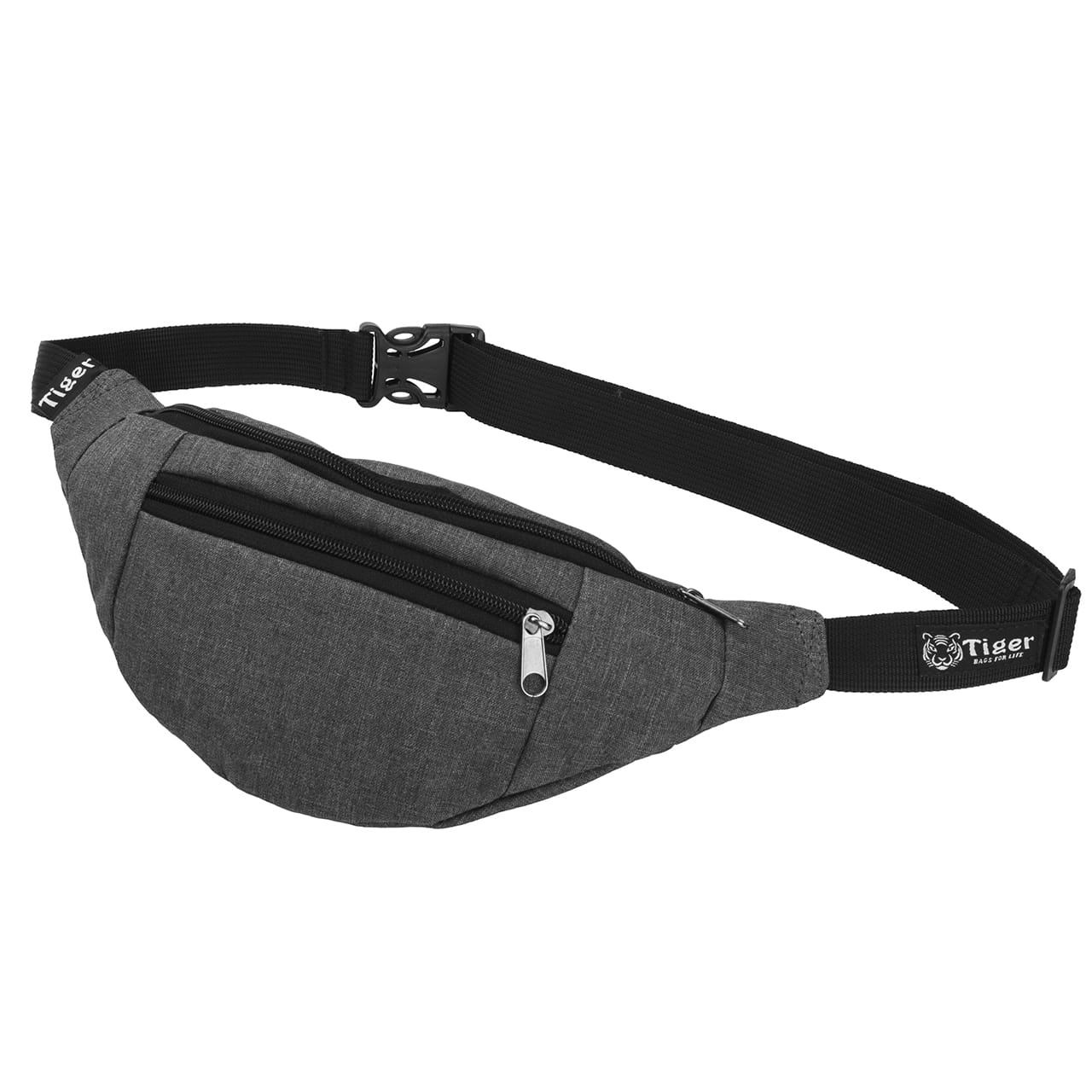 Сумка поясна Tiger Oliver Print Котон сірий темний
