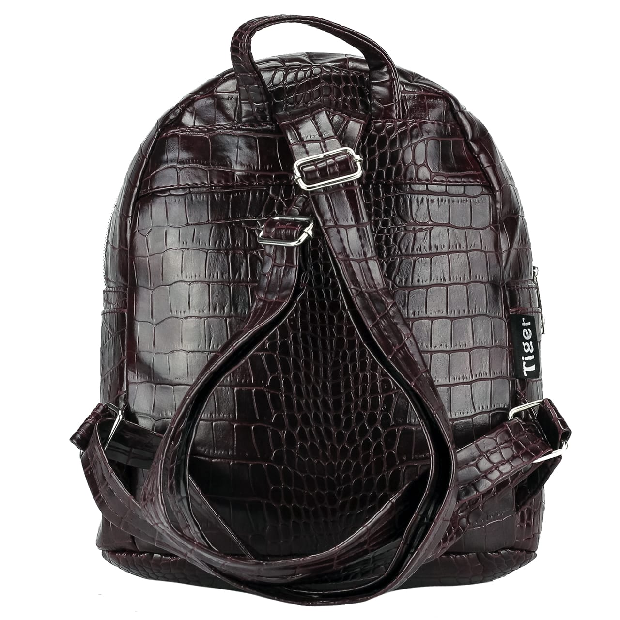 Жіночий рюкзак Tiger Mini Крокодил бордо