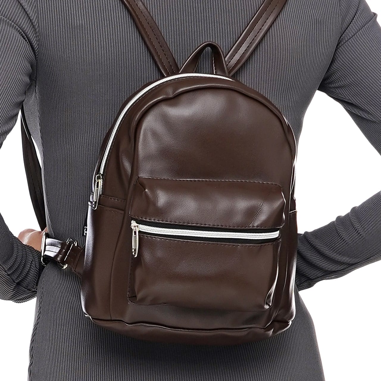 Жіночий рюкзак Tiger Mini Коричневий темний