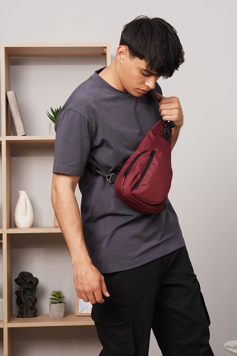 Сумка через плечо Tiger Joker Бордо