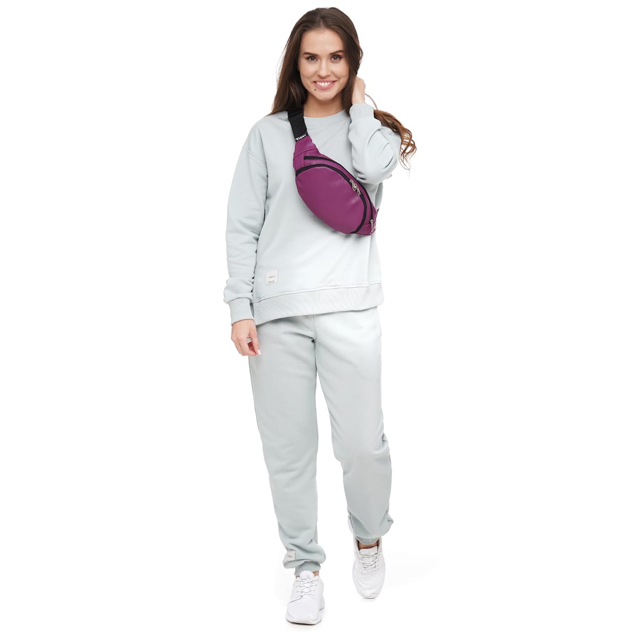 Сумка бананка Tiger Moon Pearl Баклажан 2