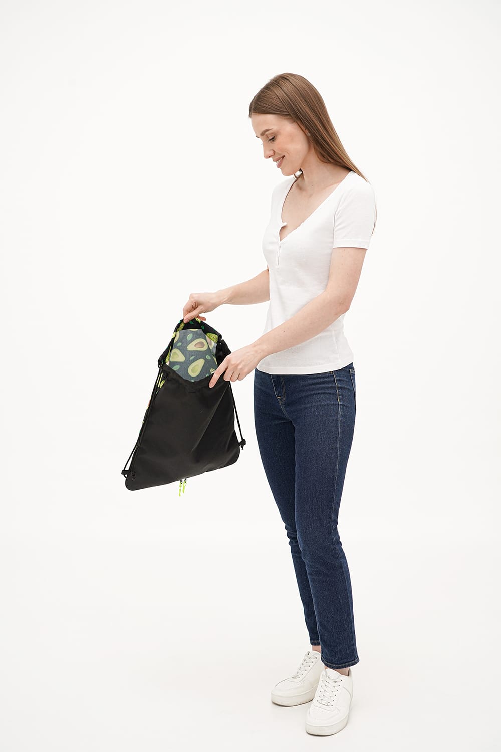 Рюкзак-мешок для взуття Tiger Print Авокадо