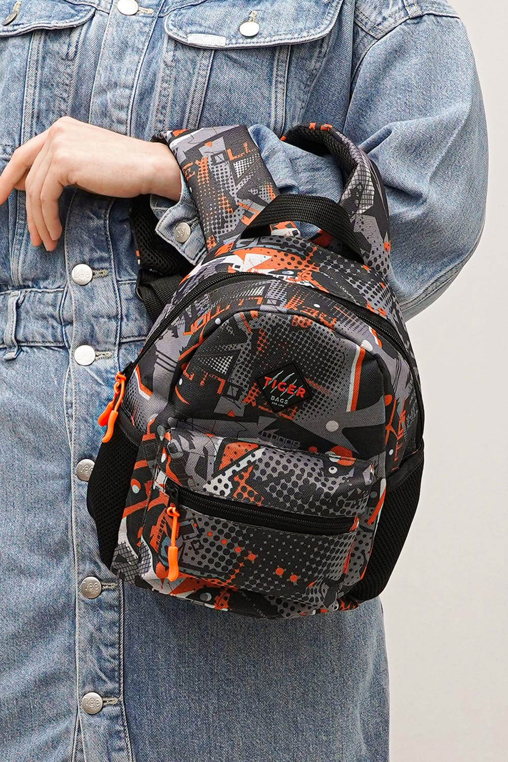 Рюкзак Tiger Baby Print+ Function сірий