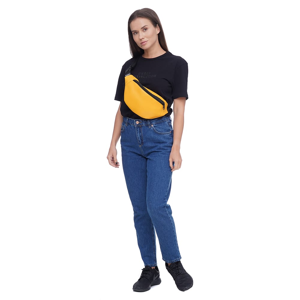 Сумка поясна Tiger Lucky Pearl Жовтий текстурний