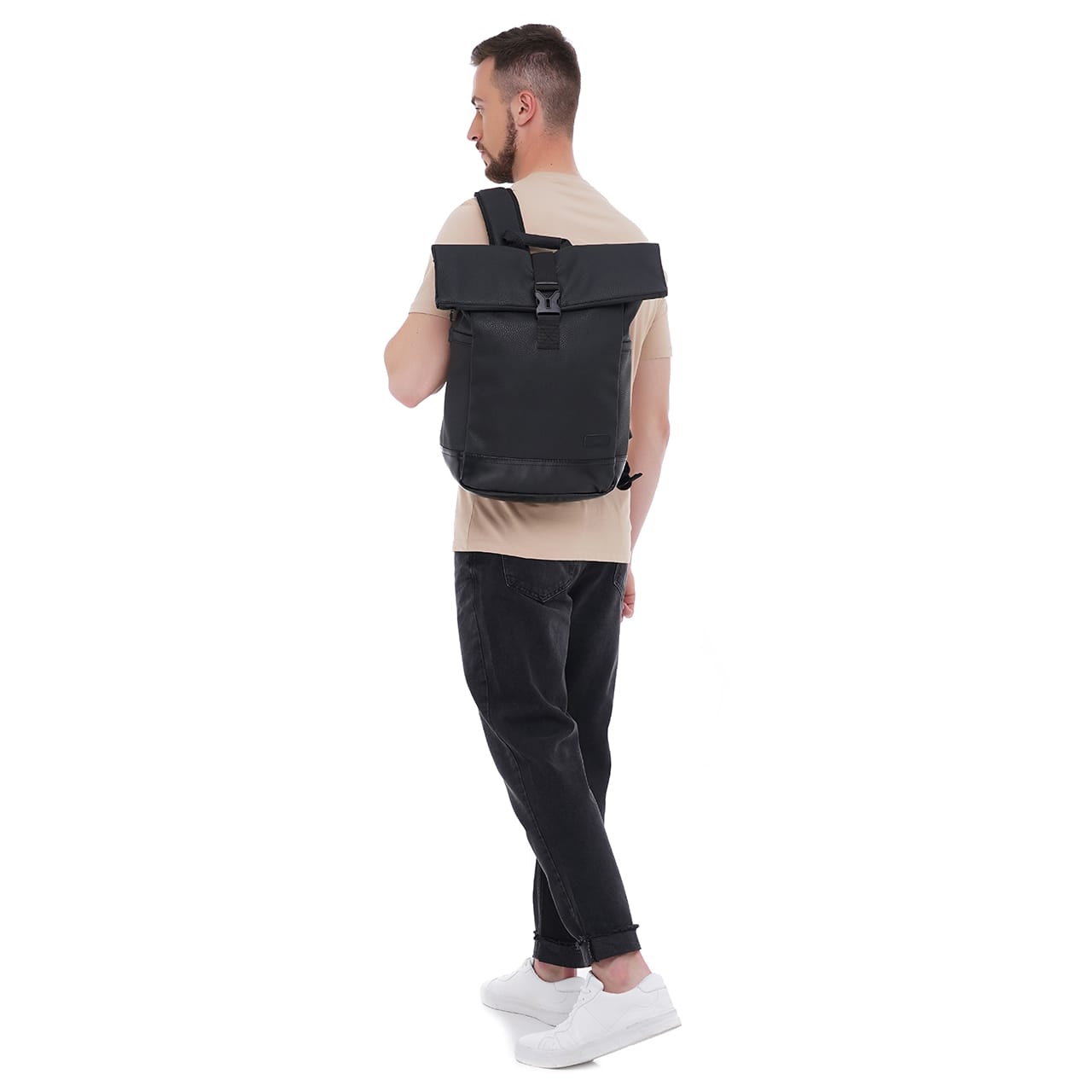 Міський рюкзак Tiger Craft Pearl чорний текстурний 2