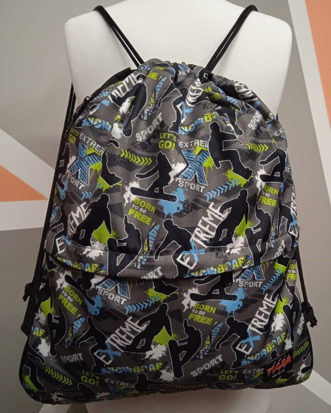 Рюкзак-мешок для взуття Tiger Print Extreme-2