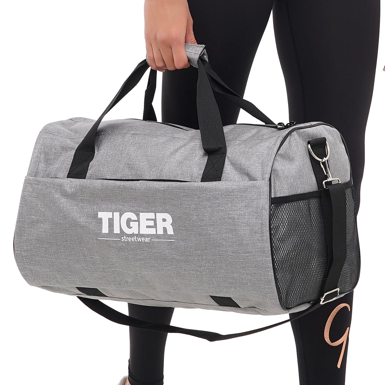 Дорожня сумка Tiger Space Air Print Котон сірий світлий 2