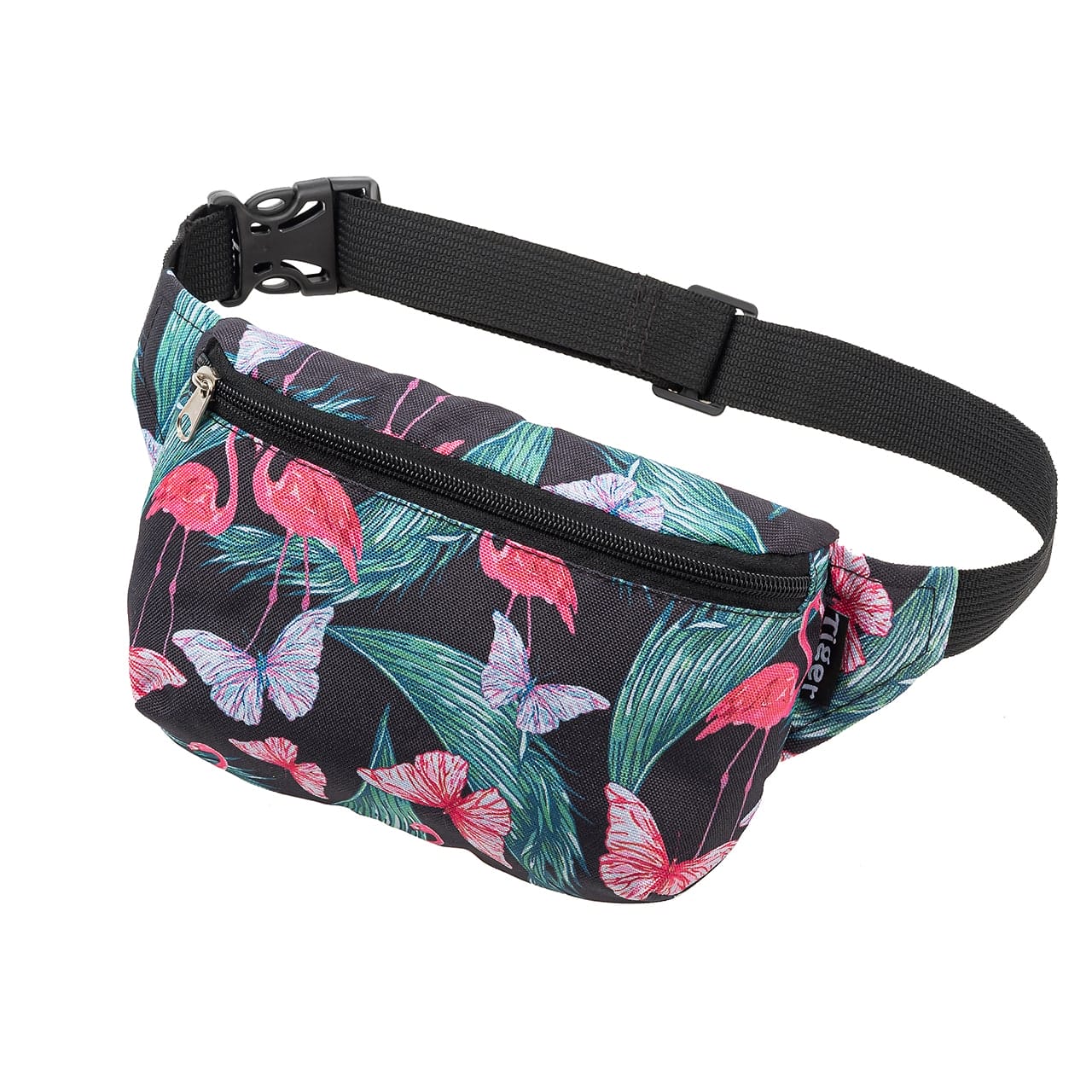 Сумка поясна Tiger Ficsi Print Фламінго темний