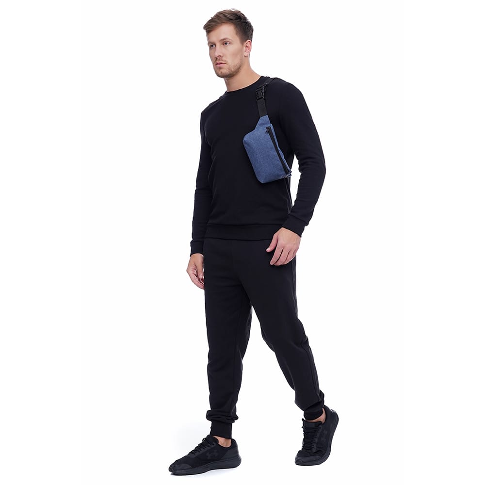 Сумка поясна Tiger Ficsi Print Котон синій