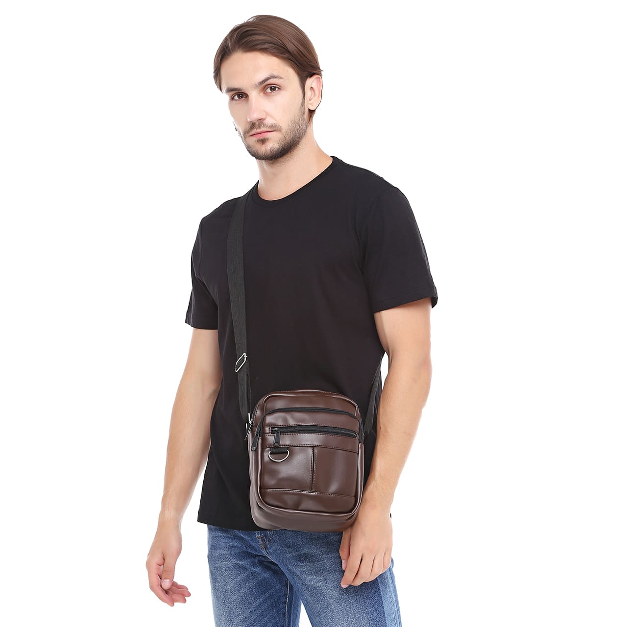 Сумка через плече Tiger Leo Pearl Коричневий темний