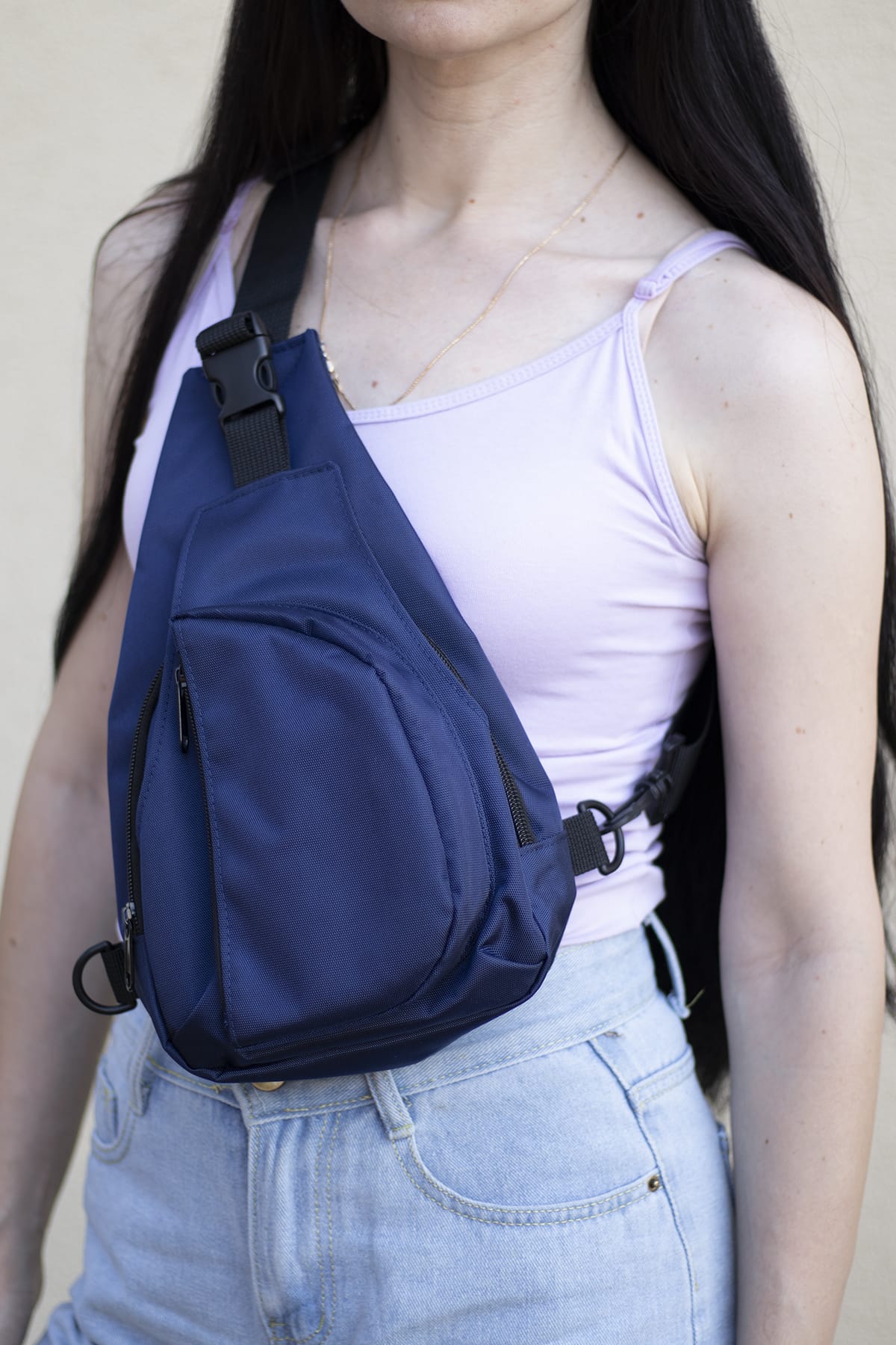 Сумка через плечо Tiger Joker Темно-синій (Гучі)