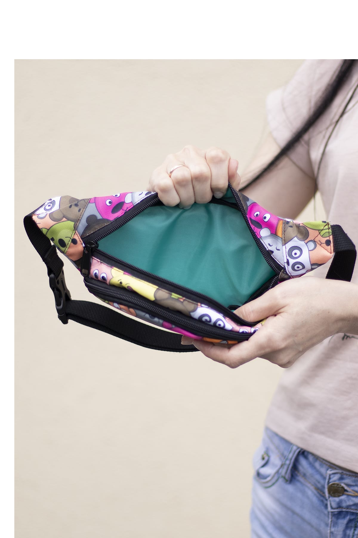 Сумка поясна Tiger Rio Print+ Ведмедики кумедні