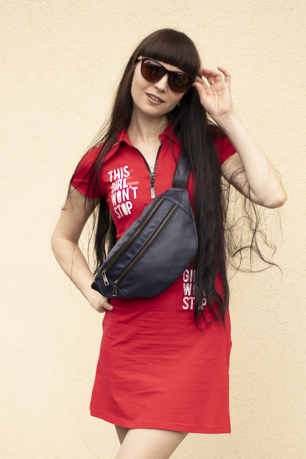 Сумка поясна Tiger Twix Pearl Lux Темно-синій