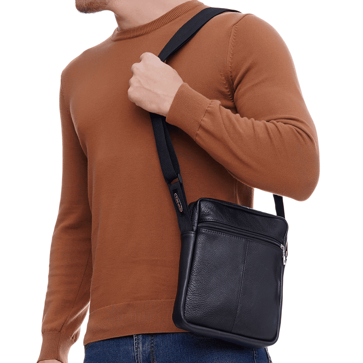 Шкіряна сумка через плече Den