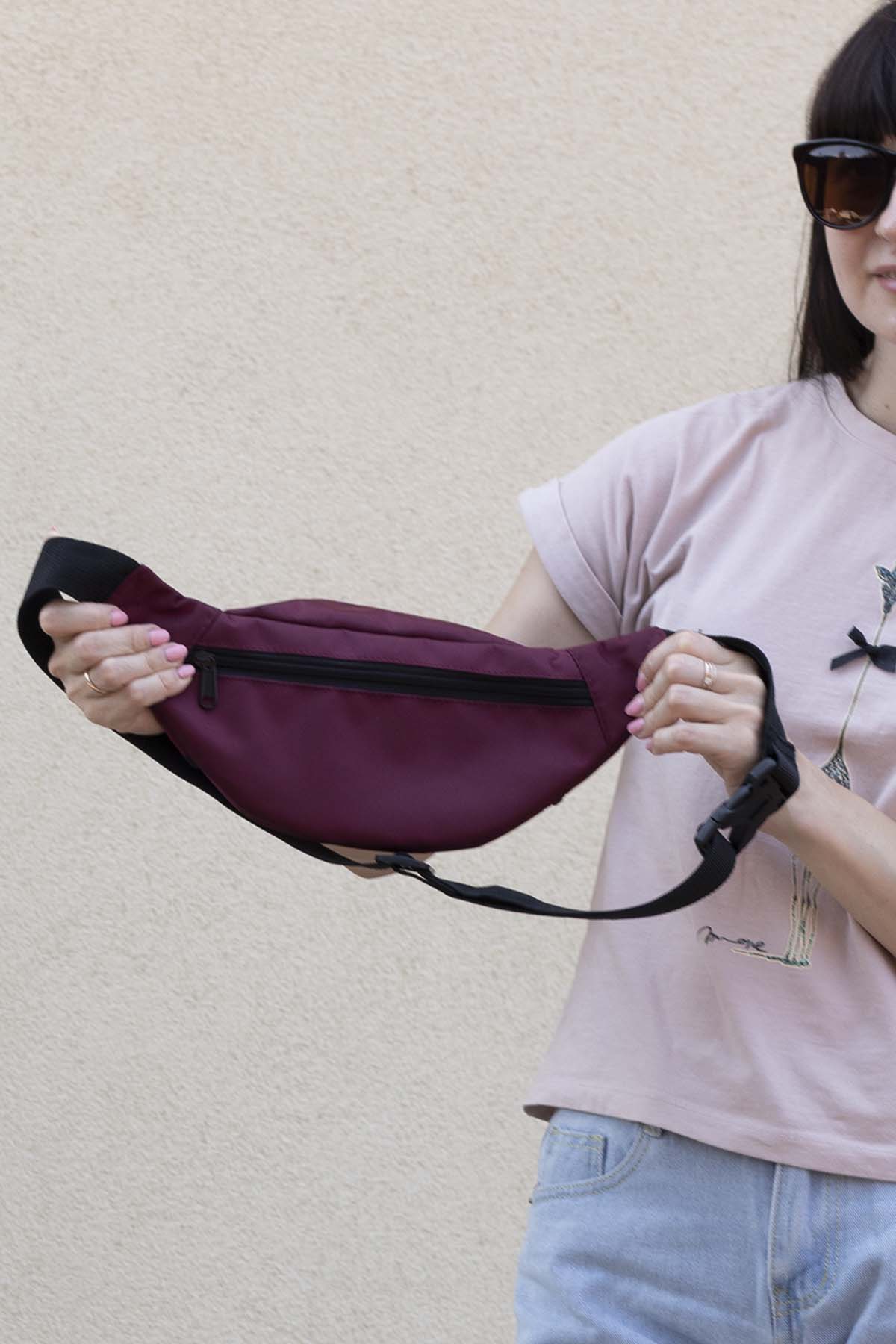 Сумка бананка Tiger Moon Бордо (Гучі)