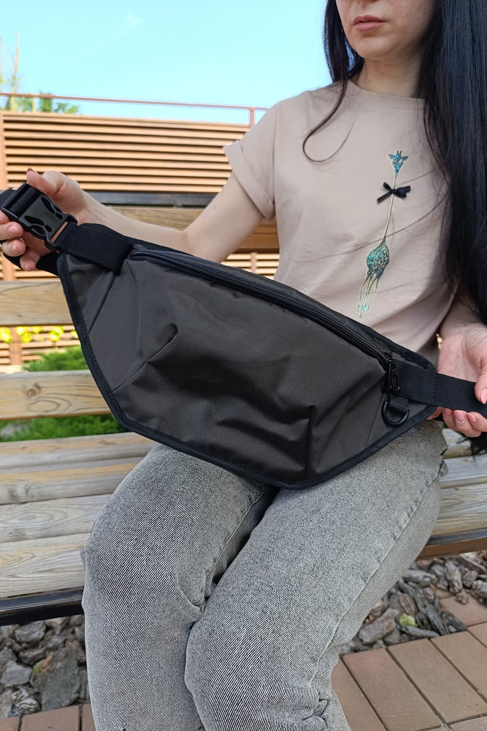 Сумка поясна Tiger Single Хакі темний (гучі)