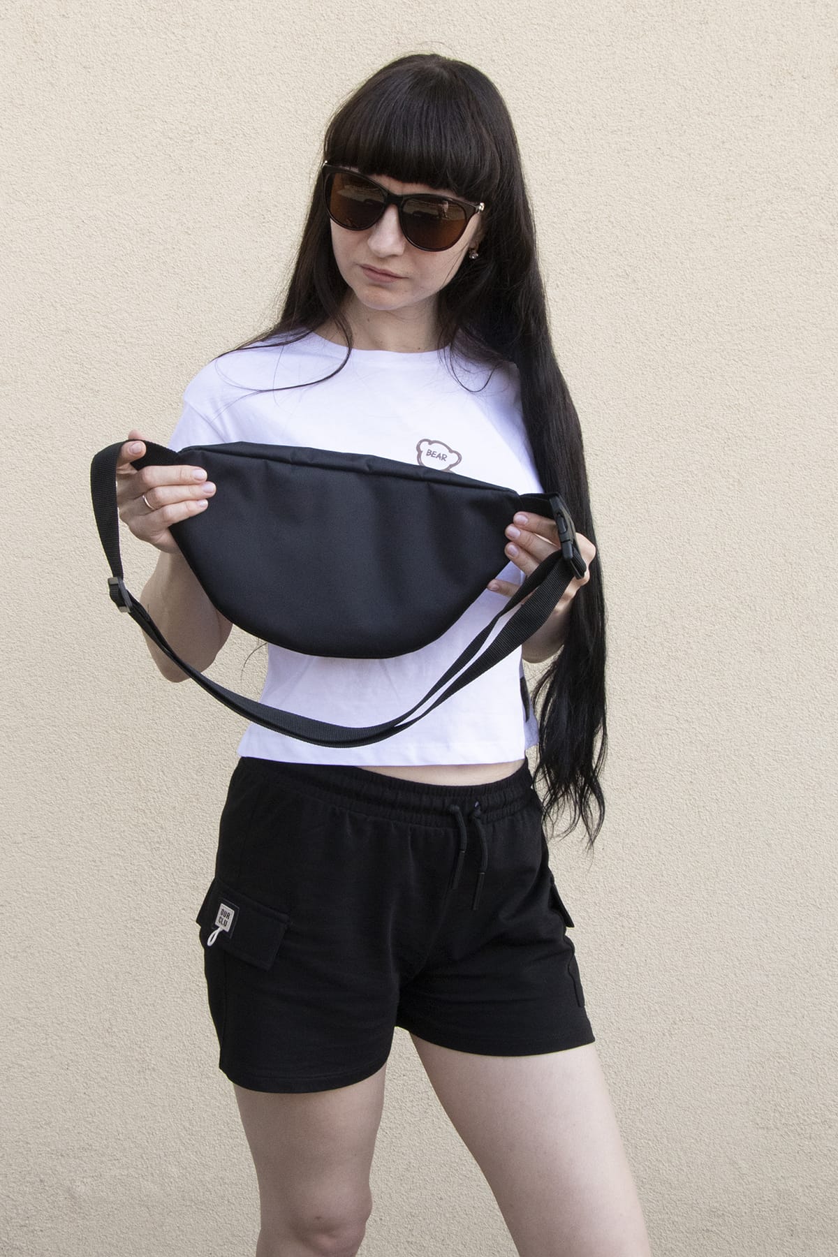 Сумка поясна Tiger Twix Чорний (Гучі)