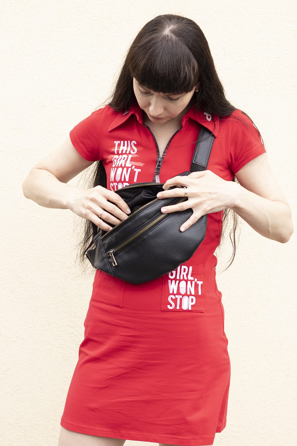 Сумка поясна Tiger Twix Pearl Lux Чорний текстурний-2