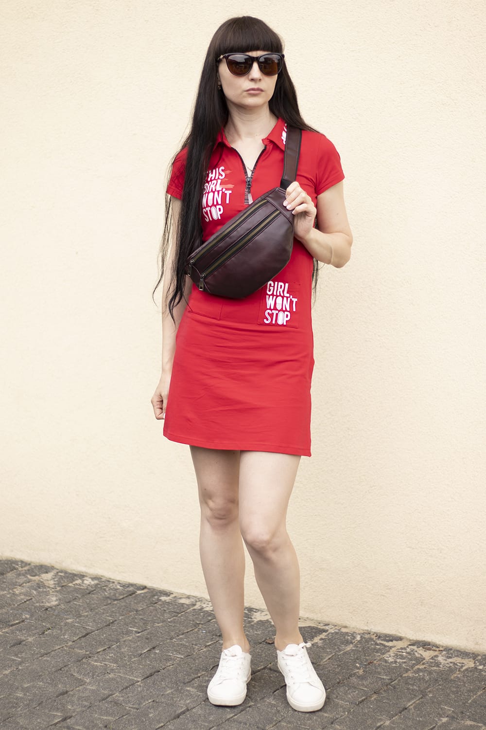 Сумка поясна Tiger Twix Pearl Lux Бордо